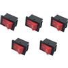 Comcapy 5pcs Flameout Part Stop Kill Interruttore ON-off Adatto for ZENOAH G2500 25CC 26cc 2500 3800 38CC STIGA Alpina GGP AMA Anova Motosega