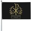 Generic Bandiera Da Giardino Labarum Chi Rho Roman Imperial Garden Flag Lavabile Bandiera Da Cortile Antivento Bandiere Decorative Per Festival Feste Esterno 90X152CM