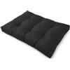 POKAR Cuscino-sedile 120x80x12cm per Divano da Giardino Impermeabile, per Bancali, Comoda Seduta, Schiuma fredda, senza Pallet, beige