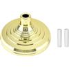Gralara Base da Terra con 2 Tubi, Base Supporto per Bandiera, Base per Pavimenti in Materiale Pp per Palo Bandiera Bandiera Interno, Adatta Diametro del Tubo di 2.8/3.3/3.5 Cm