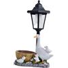 kowaku Statua da Giardino con Lanterna Solare, Elegante Fioriera per Patio O Terrazza.