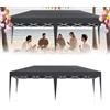 UISEBRT Gazebo pieghevole 3 x 6 cm, tenda da giardino, impermeabile e protezione UV, altezza regolabile, gazebo per esterni, con borsa per il trasporto e ancoraggio, colore: antracite