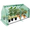 FIVMEN Serra da giardino in pellicola, 180 x 90 x 90 cm, con porta, serra, pomodori, per giardino, balcone, verde