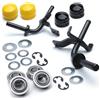 HD Switch Kit di conversione da boccola a cuscinetto asse ruota anteriore mandrini sterzo GY20047 GY20048 per John Deere L100 L105 L107 L108 L110 L111 L118 L120 L130 G110 Scotts L1742 L20048 48 e Più GY20616BLE