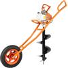 YyanLAK 63CC Petrol Trapano Posta Hole Borer Carriola Trivella Digger w/11 Bit per l'uso in cantieri, nell'edilizia, nelle fattorie