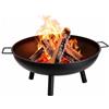 Montafox Braciere da giardino Ø 58 cm metallo esterno ciotola del fuoco riscaldamento terrazza campeggio