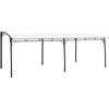 Tidyard Gazebo,Pegolato,Pergola,Padiglione,Parasole,da Giardino,in Tessuto,Crema,Struttura in Acciaio,6x3x2,55 m,Gazebo da Giardino con Struttura in Acciaio,Gazebo da Parete