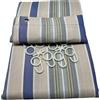 GC ARREDOCASA GCARREDOCASA Tende Da Sole Per Balconi 150x250cm - Fissaggio ad Anelli - BLU - Tenda da Sole Per Esterno Tessuto Resistente con Anelli Lavabile a Caduta,Telo Ombreggiante Occhiellato Righe Africa