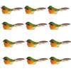 BOYANDM 12 uccelli artificiali con clip, decorazione per albero di Natale, ornamento finto per capodanno, ghirlande, decorazione da giardino, decorazione per uccelli