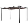 Happy Garden Pergola autoportante 3 × 4m Cassis Taupe - Struttura in Alluminio