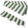 Generic Tettoia di ricambio in tessuto impermeabile per tenda retrattile da 3 x 3 m, a strisce verdi e bianche, copertura per veranda da patio (4 x 1,5 m)