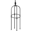 Rurunklee Supporto per piante rampicanti a forma di obelisco in metallo, 90 cm, resistente alle intemperie, in acciaio inox, traliccio da giardino