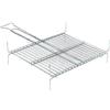 HOUSE COLLECTION Griglia barbecue, Graticola, 21 barre verticali, a conchiglia, acciaio, 40x45