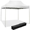 Divina Fire Gazebo richiudibile pieghevole 3 X 2 Bianco ricoperto in PVC impermeabile