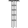 Dirfuny Ombrello verticale da giardino traliccio per piante rampicanti viti in vaso verdure fiori patio reticoli griglia griglia tubo interno in acciaio con rivestimento in plastica per edera, , cetrioli,