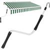 Generico Manovella per da Sole | Maniglia di Ricambio per Tende - Manovella Estensibile per Balcone, Terrazza, Giardino, Esterni, Casa, Cortile e Campeggio