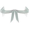 Novatool - 10 supporti per arbusti, semicircolare, colore verde, 100 x 40 cm