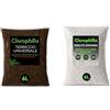 Clorophilla Kit Terriccio Universale + Perlite Espansa - 2 SACCHI - Substrato Drenante e Aerato - Per Piante da Interno ed Esterno (6L + 6L)