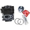 Chchwing Kit anello pistone cilindro da 34 mm per Echo G2K1600 Zenoah G2K 1600 e parti di ricambio per decespugliatore