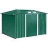 Outsunny Casetta da Giardino Porta Utensili con Base 258x206x178cm Verde