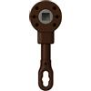 Atelier Arrigo Argano Manuale per Tende da Sole | Modello Universale 3:1 e 7:1 | Movimento Manuale | Lega di Zinco Speciale | Vari Colori | Ideale per Tende a Caduta (Coppia 3:1, Marrone RAL 8017)