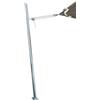 Maanta - EZ Mast 260cm Palo per vela ombreggiante con 5 punti di ancoraggi/occhielli in Acciaio Zincato/Sistema multivela e Ø70mm - Include Accessori, Zinco - Inclinazione 80°