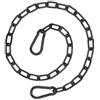 BE-TOOL Catena da appendere per sacchi da boxe da 40 cm, resistente, catena di estensione nera con moschettone per altalena sospesa sedie da boxe
