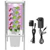 VonVVer Hydroponic Growing System 30 baccelli - Torre idroponica verticale con serbatoio dell'acqua da 10 l, sistema di coltivazione aeroponica, kit di coltivazione per erbe, frutta e verdura (bianco)