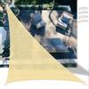 SSFMSF Tende da Sole Rete Ombreggiante 1.5x1.5x2.1m, Triangolo Telo Ombra con Protezione UV 90%, Tessuto HDPE Resistente al Vento e Traspirante, per Giardino, Terrazza, Balcone - Giallo