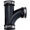 Koi Garden Manicotto Flessibile, Fitting, dirmatore T 90 mm, Nero