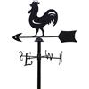 Generico Banderuola Gallo Segnavento in Ferro Battuto con Punti Cardinali cm. 125 x 75