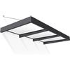 Palram Canopia by Palram - Tettoia per porta di casa Sophia XL 3000, 140 x 286 cm, colore: grigio e bianco opale parasole per porta di casa, con grondaia