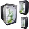 Mobiclinic®, Tenda per coltivazione indoor, 240x120x200cm, Growbox, Premium mylar 97% reflective, Idroponica, Impermeabile, Fondo rimovibile, Tessuto di nylon spesso, Struttura robusta, Grow tent
