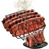 Generico Supporto Per Costine Da Barbecue | Griglie in Acciaio al Carbonio,Porta Bistecche Per Barbecue Cucina All Aperto Campeggio Cottura E Riposo