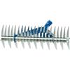 Generico Rastrello Sarchiatore in Acciaio Zincato 32 Denti - 37x13x25 cm - Arieggiatore Manuale per Prato, Attrezzo Professionale per Giardinaggio, Orto, Togli Erbacce, Accessorio Scarificatore