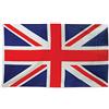 Bristol Novelty PG013 Bandiera in tessuto Union Jack | Bianco, Rosso e Blu | Confezione da 1 | 12,7 x 7,6 cm