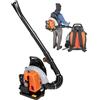 KLOOLIVE soffiatore a scoppio 63 cc, 2 tempi, 2,7 kw Backpack Leaf, 6800 giri/min, raffreddato ad aria, con motore a benzina, soffiatore per foglie, soffiatore per terrazze, per fogliame