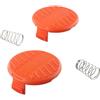 Desiumite Set di 2 tappi di copertura per decespugliatori Black and Decker Reflex GL301 GL420C GL425 GL430 GL540 GL570C GL580C GLC120 GLC2500 GLC3000