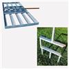 SattesGrün Set per la cura del prato, composto da aeratore e raschietto da 75 cm x 35 cm, aeratore per prato