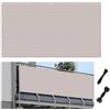 XUEDNGM Parasole 80 x 140 cm Protezione Della Privacy Frangivento in,Anti-Uv Copri Balcone Schermo Ombreggiante per Recinzione con Occhielli per Balcone, Bianco