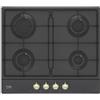 Beko Piano cottura a gas, N° 4 Fuochi, Larghezza 60 cm, colore Antracite