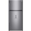 LG GTF916PZPED Frigorifero Doppia Porta, Classe E, 592l, Connettività Wi-fi Con App Thinq, Door Cooling, Gestione Umidità, Frigorifero Con Dispenser Acqua, Inox