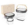 ADITAM Lavatrice pieghevole ADITAM 100V-240V 9L - Lavatrice portatile, mini lavatrice portatile con centrifuga (Colore: grigio) Double the comfort
