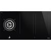 SMEG PM3953D, Piano cottura CLASSICA a induzione e gas, Black glass