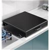Generico Copertura for fornello a gas leggero, coprifornello for bruciatori, griglia for fornello da cucina(Black,35x45x9cm/13.8x17.7x3.5in)