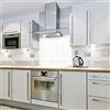 Cube Print and Display Bianco - Blocco di colore vetro Splashback (700 W x 750 h)