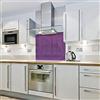Cube Print and Display Viola - Blocco di colore vetro Splashback (900 W x 650 h)