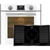 Kaiser Set forno EH 6326 W+KCT 97 FI La Perle, forno elettrico da incasso, 79L, 10 funzioni + piano cottura a induzione Free Zone, 90 cm