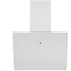 Respekta Cappa a testa libera/Cappa inclinata 60 cm/Pannello in vetro con cornice in metallo bianco/Funzione di scarico e ricircolo d'aria / CH112060W / A++ / 39-59 dB
