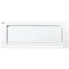 GURARI cappa da soffitto 217 WH 70 Pr, cappa da cucina 70 cm, in bianco, vetro bianco, 1000m³/h, aspirazione molto potente, 3 livelli